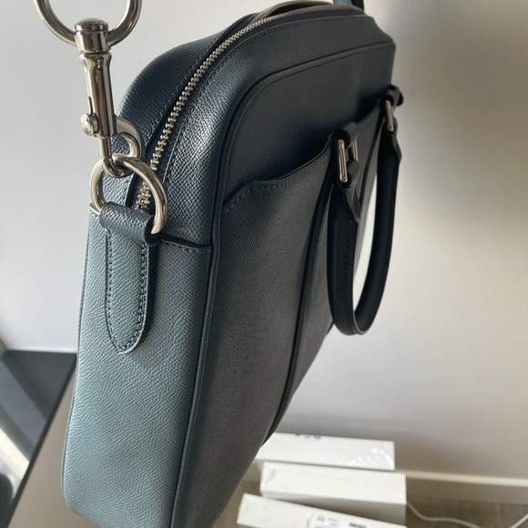 Coach slim leather brief - unisex - denim blue - Picture 3 of 6